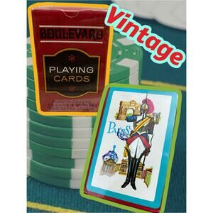 Sealed Whitman Boulevard - Paris Playing Cards W/Guard 52 Card Deck & Jokers NEW